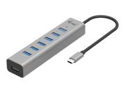 Akcesoria do tabletów i e-booków - I-TEC USB-C Charging Metal HUB 7 Port without power adapter - miniaturka - grafika 1