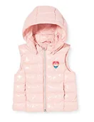 Kurtki i płaszcze dla dziewczynek - United Colors of Benetton kamizelka dziewczęca, Skóra brzoskwiniowa 04u, 82 - miniaturka - grafika 1