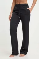 Piżamy damskie - Calvin Klein spodnie piżamowe damskie kolor czarny satynowa K20K206662 - miniaturka - grafika 1
