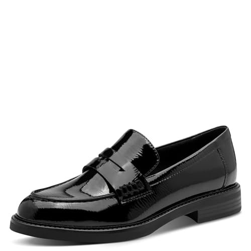 Marco Tozzi Damskie kapcie 2-24308-45, czarne patent, 40 EU, ^, 40 EU