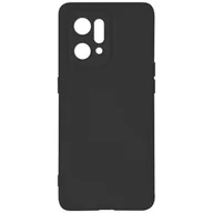 Etui i futerały do telefonów - Etui do Oppo Find X5 Silikonowe półsztywne, miękkie w dotyku wykończenie czarne - miniaturka - grafika 1
