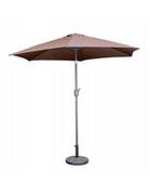 Parasole ogrodowe - PARASOL OGRODOWY PLAŻOWY ŁAMANY ŚR.270 CM MOKKA - miniaturka - grafika 1