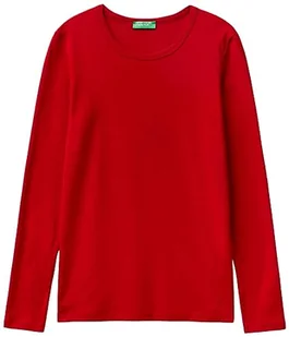 United Colors of Benetton Koszulka damska, Czerwony 0v3, S - Koszulki i topy damskie - miniaturka - grafika 1