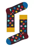 Skarpetki męskie - Happy Socks Big Dot, kolorowe i zabawne, Skarpety dla kobiet i mężczyzn, Niebieski-Czerwony-Żółty (41-46) - miniaturka - grafika 1