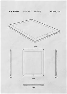 Patent, Ipad 2016 - plakat Wymiar do wyboru: 40x50 cm - Plakaty Patent, Ipad 2016 - plakat Wymiar do wyboru: 40x50 cm - Plakaty - miniaturka - grafika 1