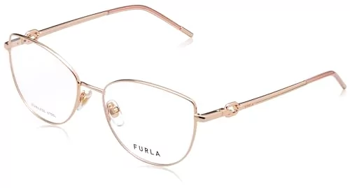 Furla Eyeglass Frame VFU729 Shiny Copper Gold 55/17/140 Damskie okulary,  Shiny Copper Gold, 55/17/140 - Ceny i opinie na Skapiec.pl