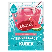 Kisiel - Delecta Strzelający owocowy kubek Kisiel smak arbuza 34 g - miniaturka - grafika 1