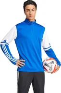 Bluzy męskie - Bluza męska adidas Squadra 25 Training Top niebiesko-biała JD2985 XL - miniaturka - grafika 1