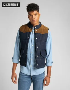 Męska kamizelka Lee PADDED VEST M - Garnitury - miniaturka - grafika 1