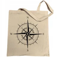 Torby i wózki na zakupy - Torba na zakupy Kompas Róża Wiatrów - miniaturka - grafika 1