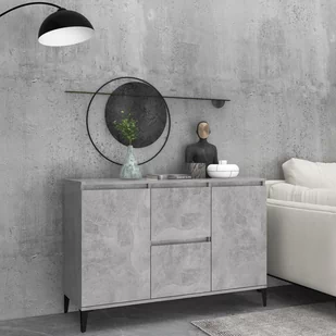 vidaXL Komoda szarość betonu 104x35x70 cm płyta wiórowa 806116 - Komody - miniaturka - grafika 1