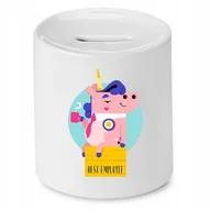 Skarbonki - Skarbonka Dla Ochroniarza na Urodziny na Prezent z Nadrukiem ze Zdjęciem + Opakowanie na prezent (wzór 02) - miniaturka - grafika 1