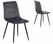 Krzesła - STEMA - CN Krzesło tapicerowane do salonu, jadalni i restauracji CN-6004 - szary CN/6004/76/01 - miniaturka - grafika 1