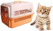 Transportery dla kotów - Transporter Dla Kota Psa Królika Klatka Kojec Duży Solidny Box Domek Pomar. - miniaturka - grafika 1