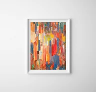 Plakaty - Plakatyw  stylu retro Wsórd pionów František Kupka - miniaturka - grafika 1