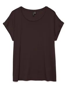Vero Moda Koszulka w kolorze brązowym - Koszulki i topy damskie - miniaturka - grafika 1