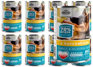 Frendi kawałki w delikatnym sosie z kurczakiem 8x1250g - Mokra karma dla kotów - miniaturka - grafika 1