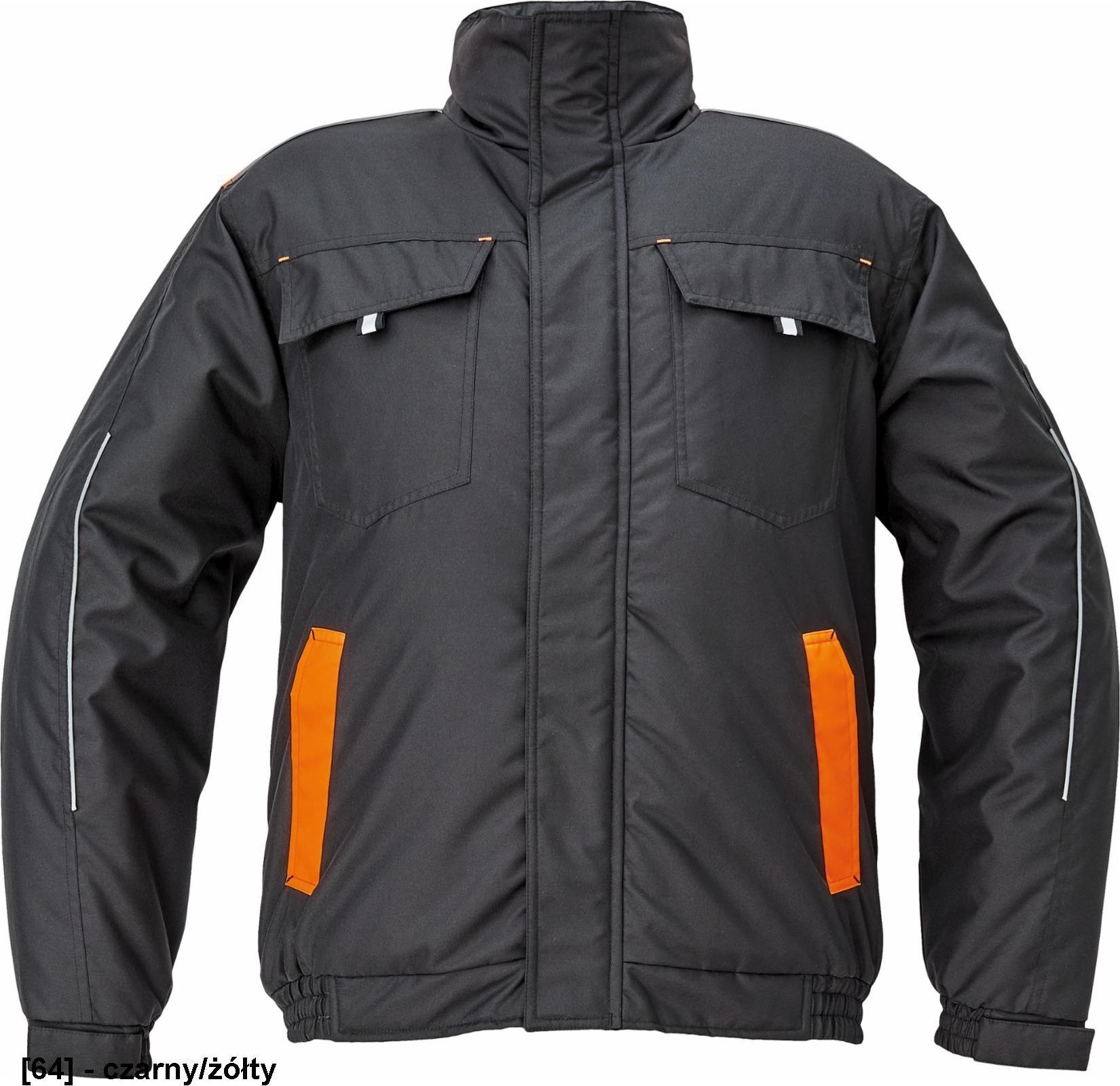 CERVA MAX VIVO PILOT - kurtka - czarny/żółty 4XL