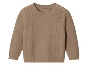 Bluzy i sweterki niemowlęce - lupilu® Dzianinowy sweterek niemowlęcy (50/56, Brązowy) - miniaturka - grafika 1