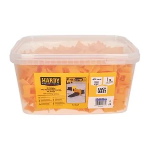 Klipsy do poziomowania płytek fuga 3 mm płytki 3-16 mm wiaderko 400 sztuk Hardy - Narzędzia glazurnicze - miniaturka - grafika 1