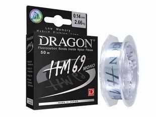 Żyłka przyponowa Dragon HM69 Pro - 50m Jasnoniebieska - Żyłki wędkarskie - miniaturka - grafika 1