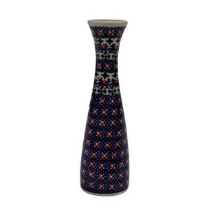 Ceramiczny wazon smukły Ceramika Bolesławiec - Wazony i flakony - miniaturka - grafika 1