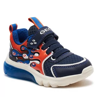 Buty dla chłopców - Sneakersy Geox J Ciberdron Boy J45LBA 01454 C0659 M Navy/Orange - grafika 1