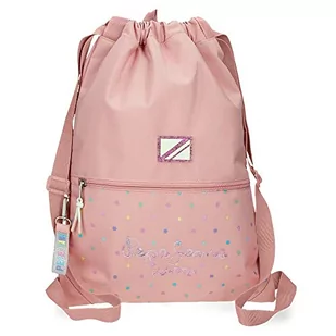 Pepe Jeans Carina Plecak Torba na zamek błyskawiczny Różowy 35x46 cms Poliester, Różowy, Talla única, Plecak z zamkiem błyskawicznym - Torebki damskie - miniaturka - grafika 1