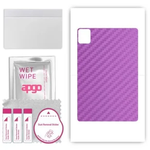 folia naklejka skórka strukturalna na TYŁ do Blackview Tab 70 WiFi - Carbon Fioletowy - apgo SKINS - Akcesoria do tabletów i e-booków - miniaturka - grafika 1
