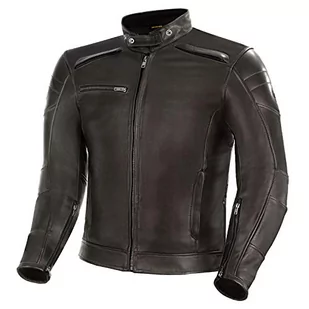 SHIMA BLAKE kurtka motocyklowa męska - skórzana, klasyczna kurtka motocyklowa z protektorami CE pleców, barków, łokci, podwójnymi szwami (Brązowa, S) - Odzież motocyklowa - miniaturka - grafika 1