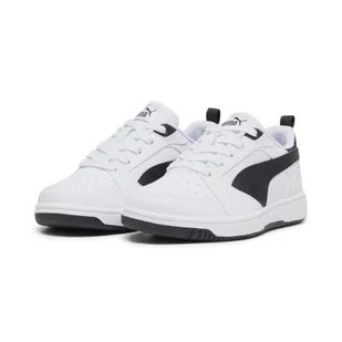 Dziecięce sneakersy Rebound V6 Lo PUMA White Black - Buty dla dziewczynek - miniaturka - grafika 1