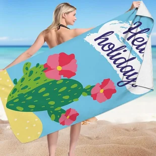 Carla Ręcznik plażowy Cyeq niebieski 150 cm x 70 cm - Ręczniki - miniaturka - grafika 1