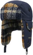 Czapki dla dzieci - Czapka Pilotka Check Fake Fur Kids by Barts, ciemnoniebieski, One Size - miniaturka - grafika 1