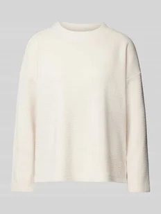 Bluza o kroju relaxed fit o fakturze wafla - Bluzy damskie - miniaturka - grafika 1