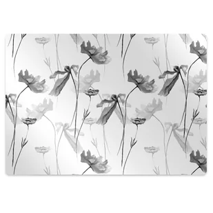 Mata na podłogę pod krzesło Kwiat maku 100x70 cm - Podnóżki, podpórki, podkładki - miniaturka - grafika 1