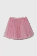 Sukienki i spódniczki dla dziewczynek - Guess spódnica dziecięca kolor różowy mini rozkloszowana - miniaturka - grafika 1