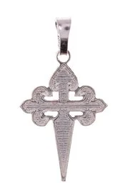 Krzyżyk srebrny - Św. Jakuba , próba 925, 1,5g - Biżuteria religijna - miniaturka - grafika 1