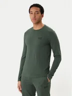 Koszulki męskie - EA7 Emporio Armani Longsleeve 8NPT28 PJVQZ U7260 Zielony Slim Fit - miniaturka - grafika 1