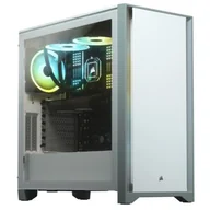 Obudowy komputerowe - Obudowa komputerowa CORSAIR, 4000D TG, Mid Tower, ATX, White - miniaturka - grafika 1
