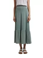 Spódnice - ESPRIT Spódnica z dżerseju z obszyciem falbankowym, turkusowy, S - miniaturka - grafika 1