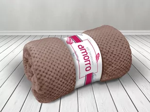 Koc 200x220 Żakardowy Amorro Ciemny Beż Darymex - Koce - miniaturka - grafika 1
