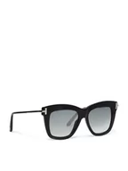 Okulary przeciwsłoneczne - Tom Ford Okulary przeciwsłoneczne FT0822 5201B Czarny - miniaturka - grafika 1