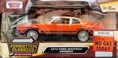 Kolekcjonerskie modele pojazdów - Ford Maverick Grabber 1974 red 1:24 Motormax 79043 - miniaturka - grafika 1