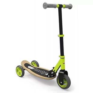 Smoby Woodem Scooter drewniana zeilona (750174) - Hulajnogi - miniaturka - grafika 1