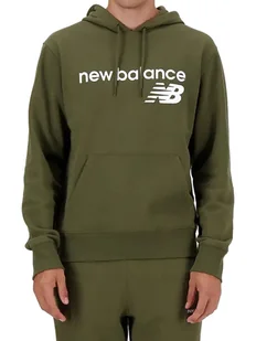 BLUZA męska kangurka bawełnaina NEW BALANCE MT03910DMO dresy z kapturem XL - Bluzy męskie - miniaturka - grafika 1
