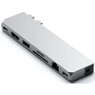 Huby USB - Satechi Pro Hub Max Adapter Do Macbook M1 Pro Max Srebrny - miniaturka - grafika 1