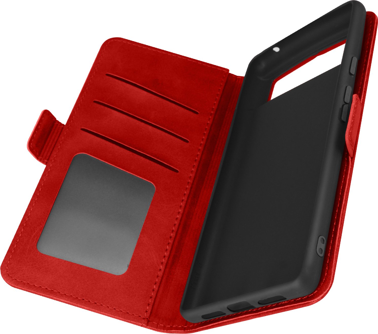 Etui z klapką Google Pixel 6 Vintage z portfelem - czerwone