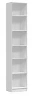 Regały biurowe - Witryna Regał W40 Pafos 40CM Półka Szafka Książki Biały - miniaturka - grafika 1