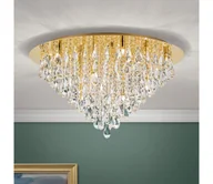 Lampy sufitowe - Orion DLU 2516/75-Kryształowe oświetlenie suf. CELESTE 12xG9/40W/230V pr.75 cm złoty - miniaturka - grafika 1