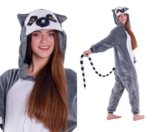 Piżamy chłopięce - Lemur Piżama Kigurumi Dla Dzieci Strój 146 152 - grafika 1